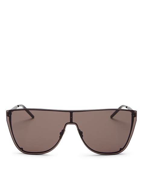 saint laurent 99mm shield sunglasses